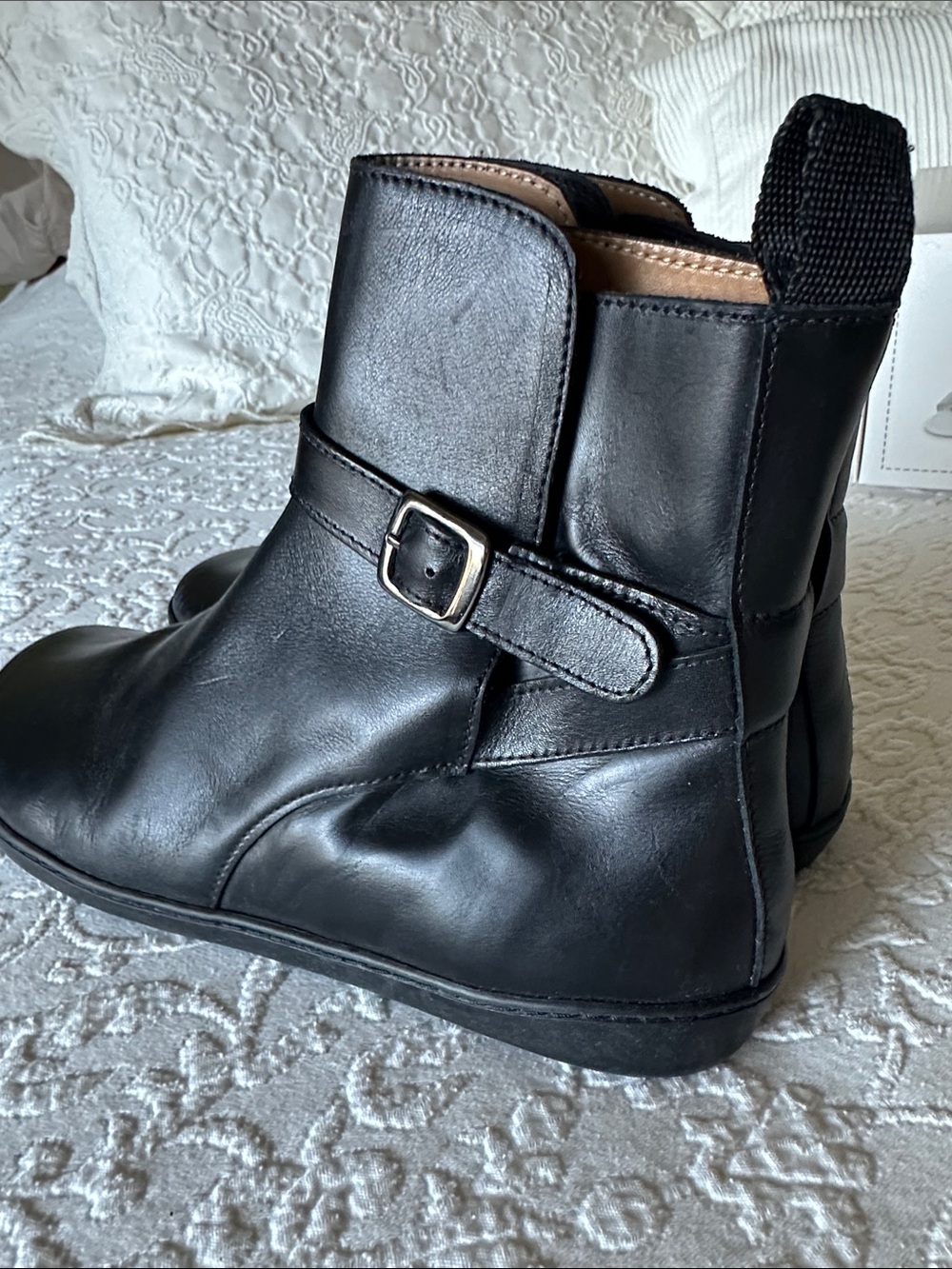 EUC Zaqq Riquet Buckle Boot Barefoot Boots Wide Toe Box, 40, in original box - Picture 8 of 16
